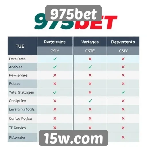 Comparação entre o 975bet e concorrentes no setor